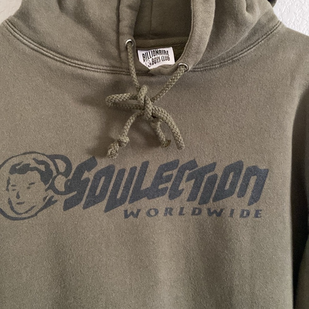 Billionaire Boys Club x Soulection Olive Green Hoodie Size M - Picture 6 of 6